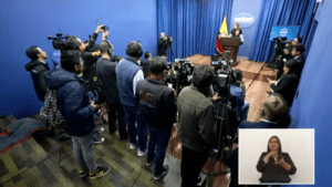 Rueda de prensa desde Carondelet
