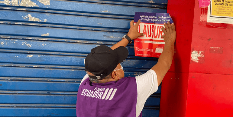 Dos locales comerciales fueron clausurados por infringir las disposiciones sanitarias.
