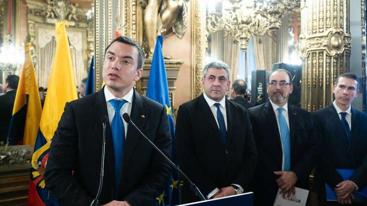 Presidente Daniel Noboa en gira por Europa