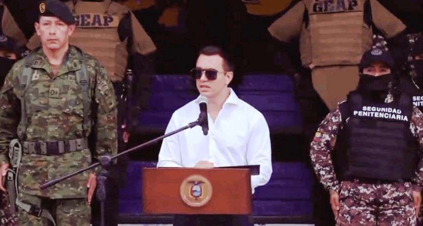 Daniel Noboa declara como grupo terrorista al Cartel de los Soles