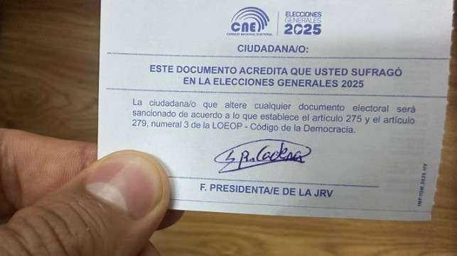 El CNE ya emite los certificados de votación definitivos de las elecciones de 2025; el cambio de domicilio electoral también está activo