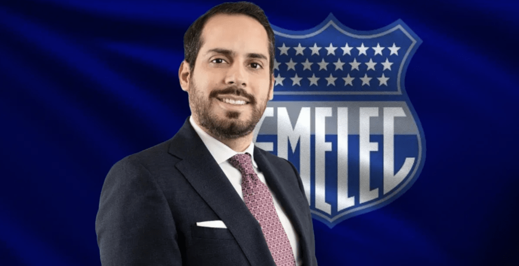 Representante temporal de Emelec, Luis Sánchez. Foto: Ecuavisa