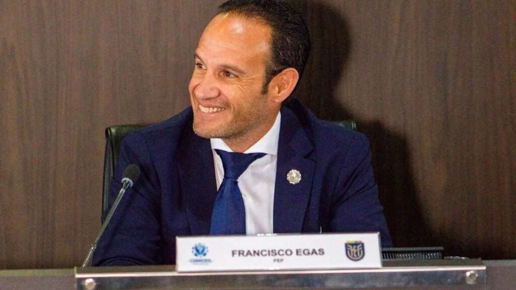 Francisco Egas, actual presidente de la FEF. Foto: Ecuavisa.