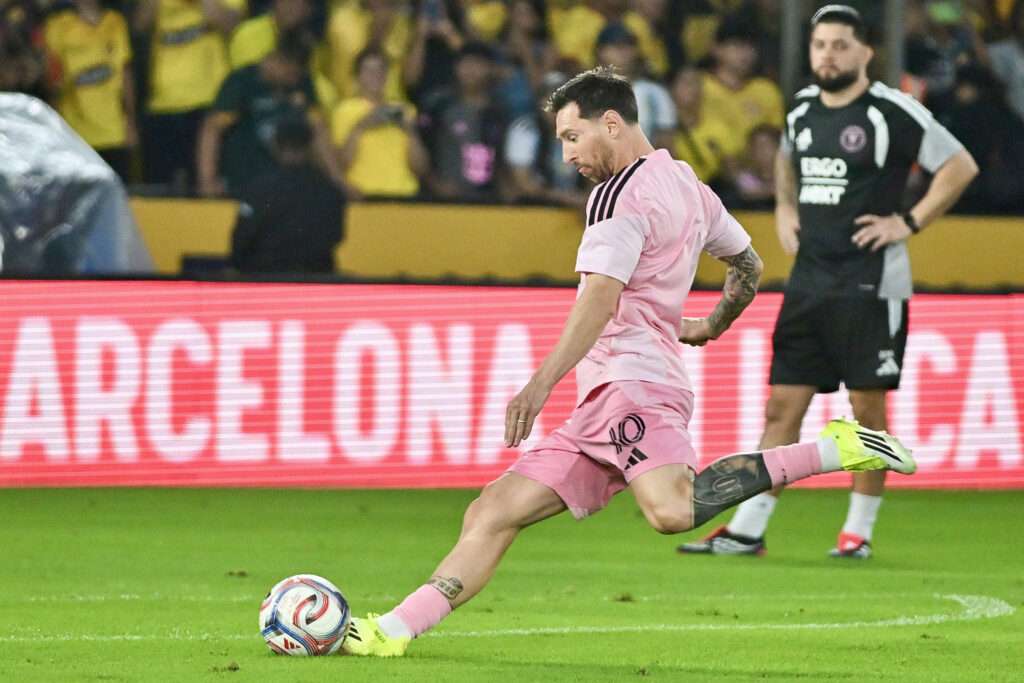 Lionel Messi en Ecuador. Foto: AFP.