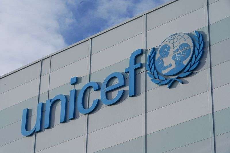 FOTO DE ARCHIVO-Una vista muestra la señalización en el exterior del almacén humanitario de UNICEF en Copenhague, Dinamarca. 15 de noviembre de 2023. REUTERS/ Tom Little