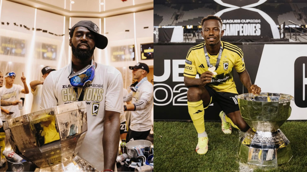 Derrick Jones (izq) y Yaw Yeboah (der), vetados de por vida de las MLS. Foto: Instagram @21_djones y @yawyeboah_gh.